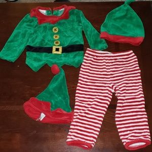 Elf set 12-18 month Christmas outfit